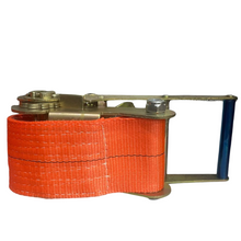 Carregar imagem no visualizador da galeria, Cinta E Catraca 10 Ton 9m Laranja Gancho Chapa Patola Laranja

