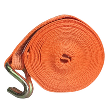 Carregar imagem no visualizador da galeria, Cinta Catraca 5000kg 9m Laranja Com Gancho J 1/2 Laranja
