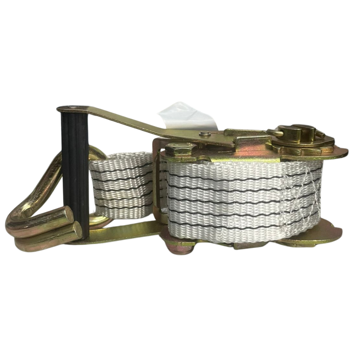 Conjunto Cinta + Catraca 5000kg 9m  Gancho J 1/2 Branco Branco