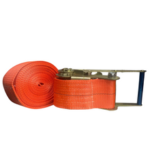 Carregar imagem no visualizador da galeria, Cinta E Catraca 10 Ton 9m Laranja Gancho Chapa Patola Laranja
