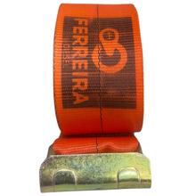 Carregar imagem no visualizador da galeria, Cinta E Catraca 10 Ton 9m Laranja Gancho Chapa Patola Laranja
