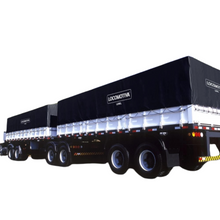 Carregar imagem no visualizador da galeria, Lona Caminhão 10x4m Preta Lonil Locomotiva Reforçada
