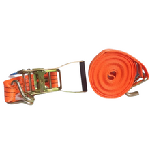 Carregar imagem no visualizador da galeria, Conjunto Cinta Com Catraca 3 Ton 9m Gancho J  Laranja
