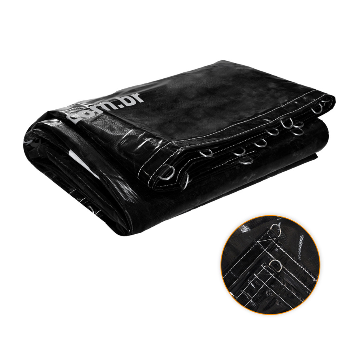 Lona Caminhão Lonil Locomotiva Preta 6x3m Reforçada