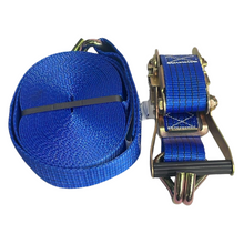 Carregar imagem no visualizador da galeria, Cinta C/ Catraca 5 Ton 9m Azul Gancho J 1/2 Azul
